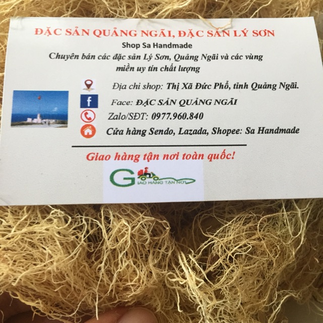 500GR RONG BIỂN RAU CÂU CHỈ VÀNG SẠCH KHÔNG TẨY QUẢNG NGÃI NẤU XU XOA | BigBuy360 - bigbuy360.vn