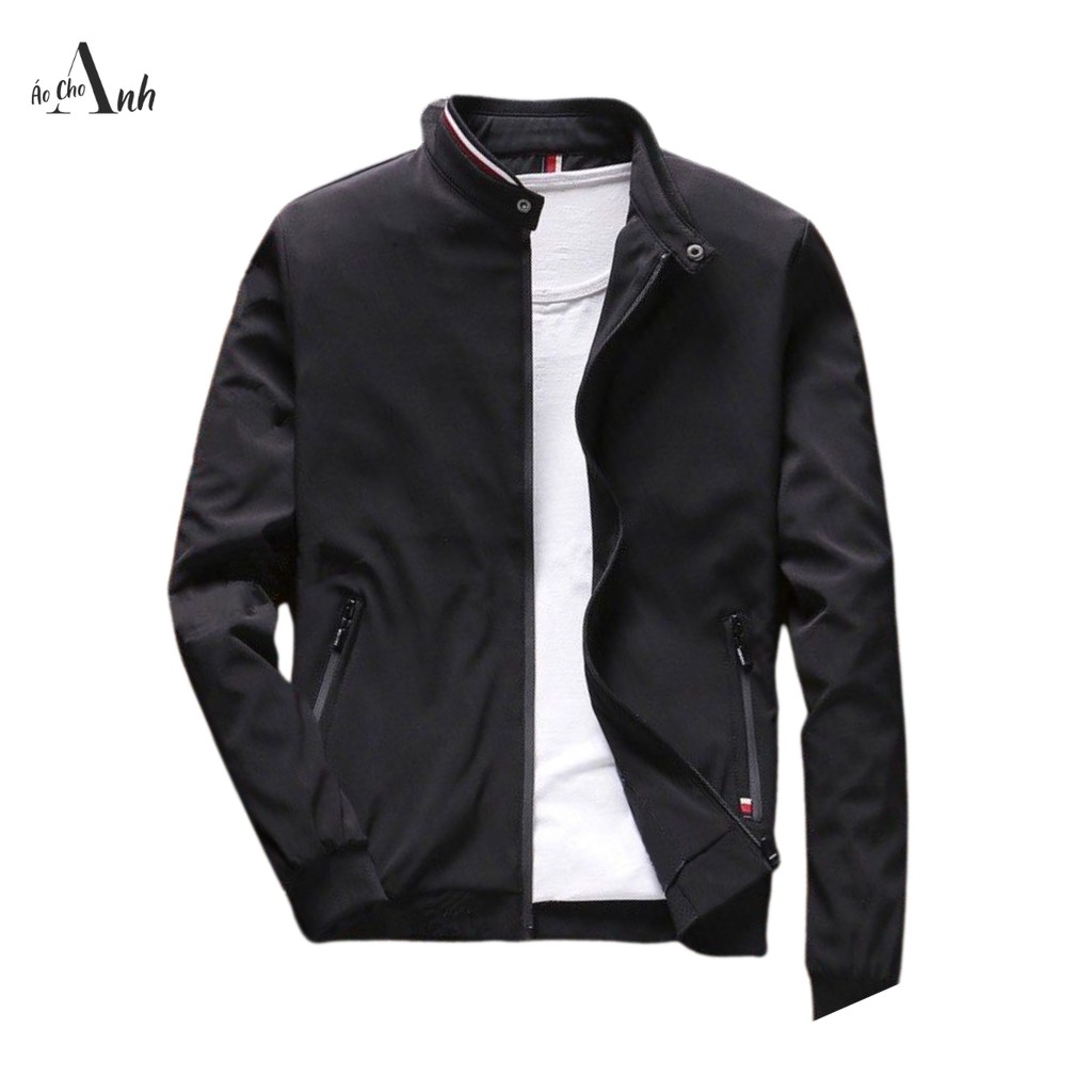 Áo khoác dù nam thiết kế cổ trụ phong cách Hàn Quốc cao cấp cực đẹp vải dù 2 lớp chống nắng có túi trong - AK008