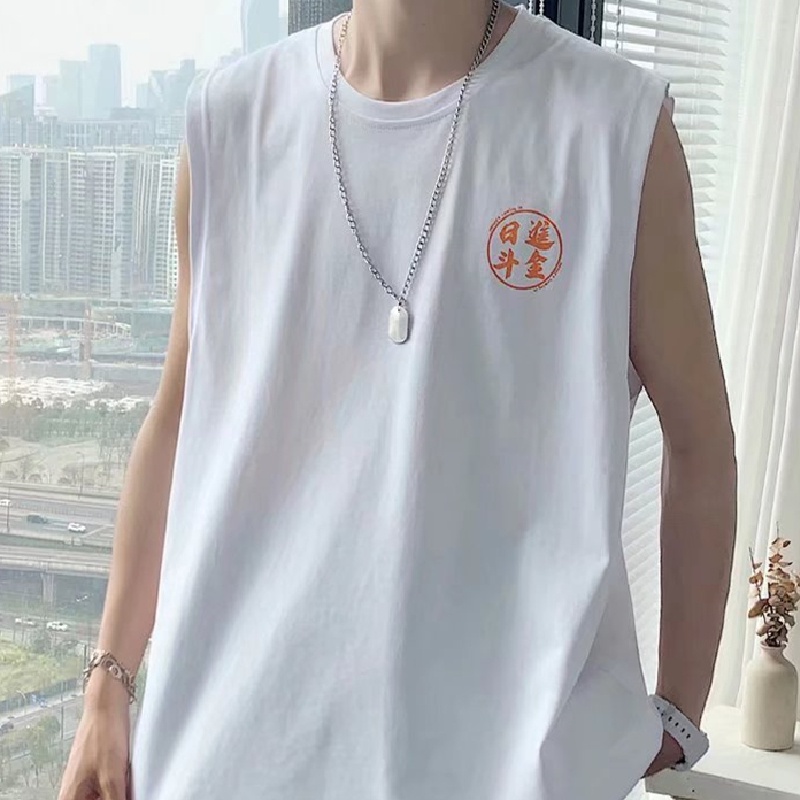 Áo Ba Lỗ Thể Thao Nam In Chữ Size M-5XL Thời Trang Hàn Quốc