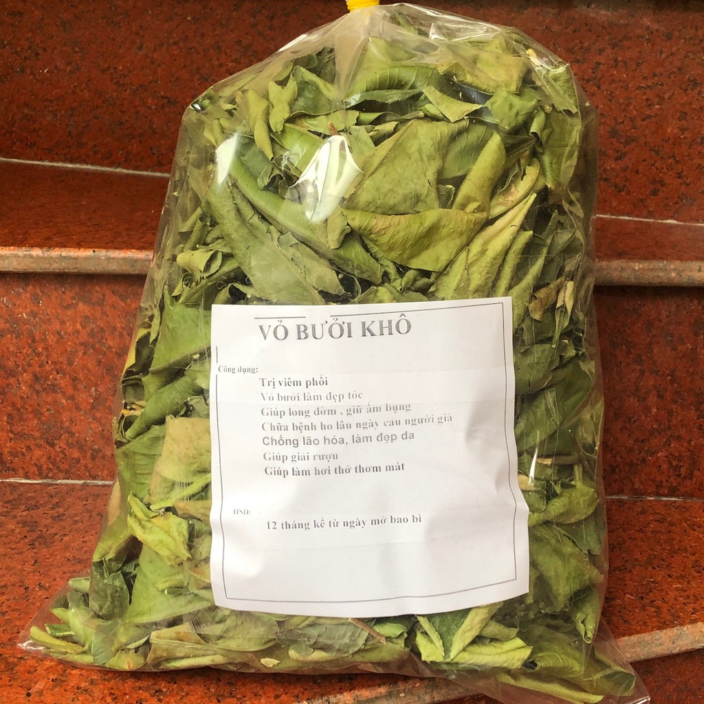 500gr Lá bưởi khô xanh thơm sạch