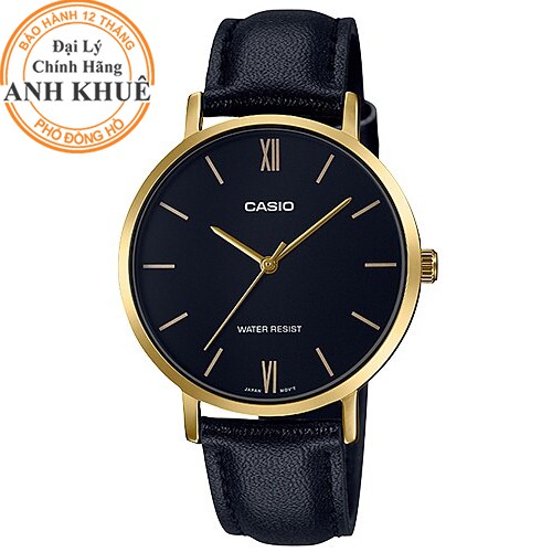 Đồng hồ nữ dây da Casio Anh Khuê LTP-VT01GL-1BUDF