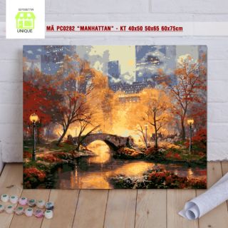 Loại khung dày 2.5cm Tranh số hóa size 40x50 đã căng khung và đầy đủ phụ kiện mã PC0282