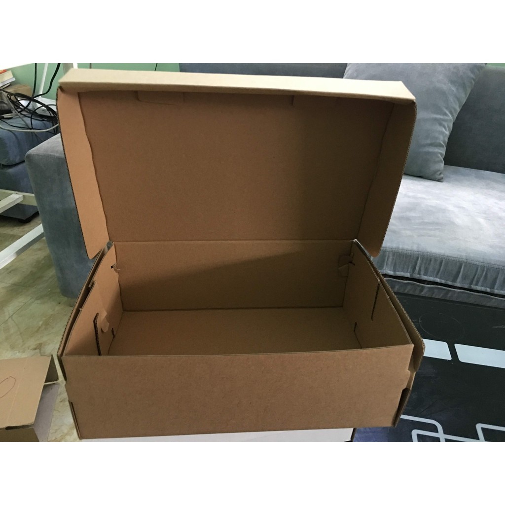 [Combo 100h] Hộp giấy carton đựng giày kích thước 31x19x11
