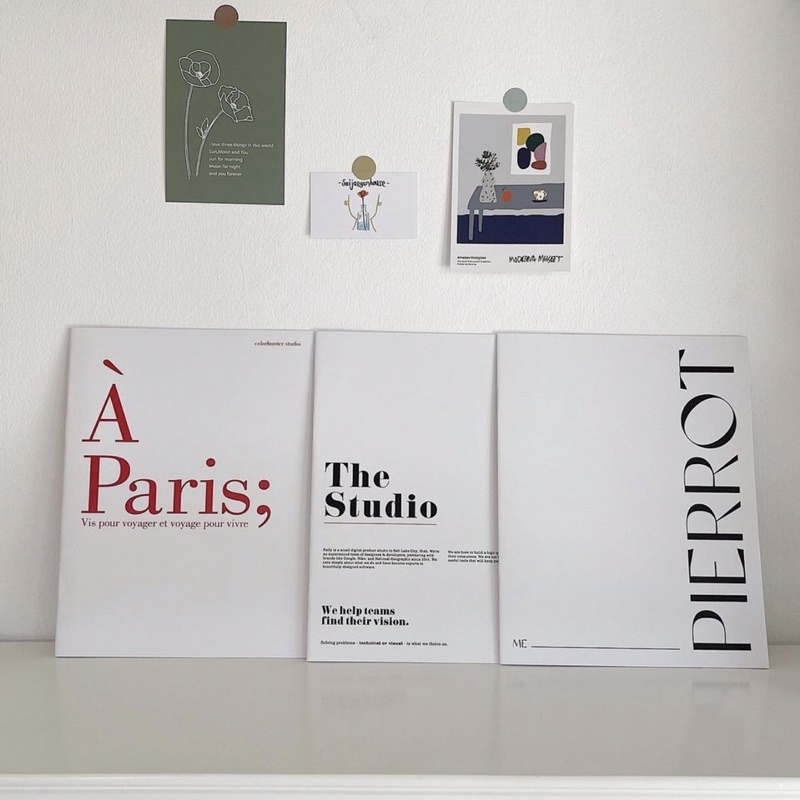 Sổ tạp chí nghệ thuật, phụ kiện chụp ảnh