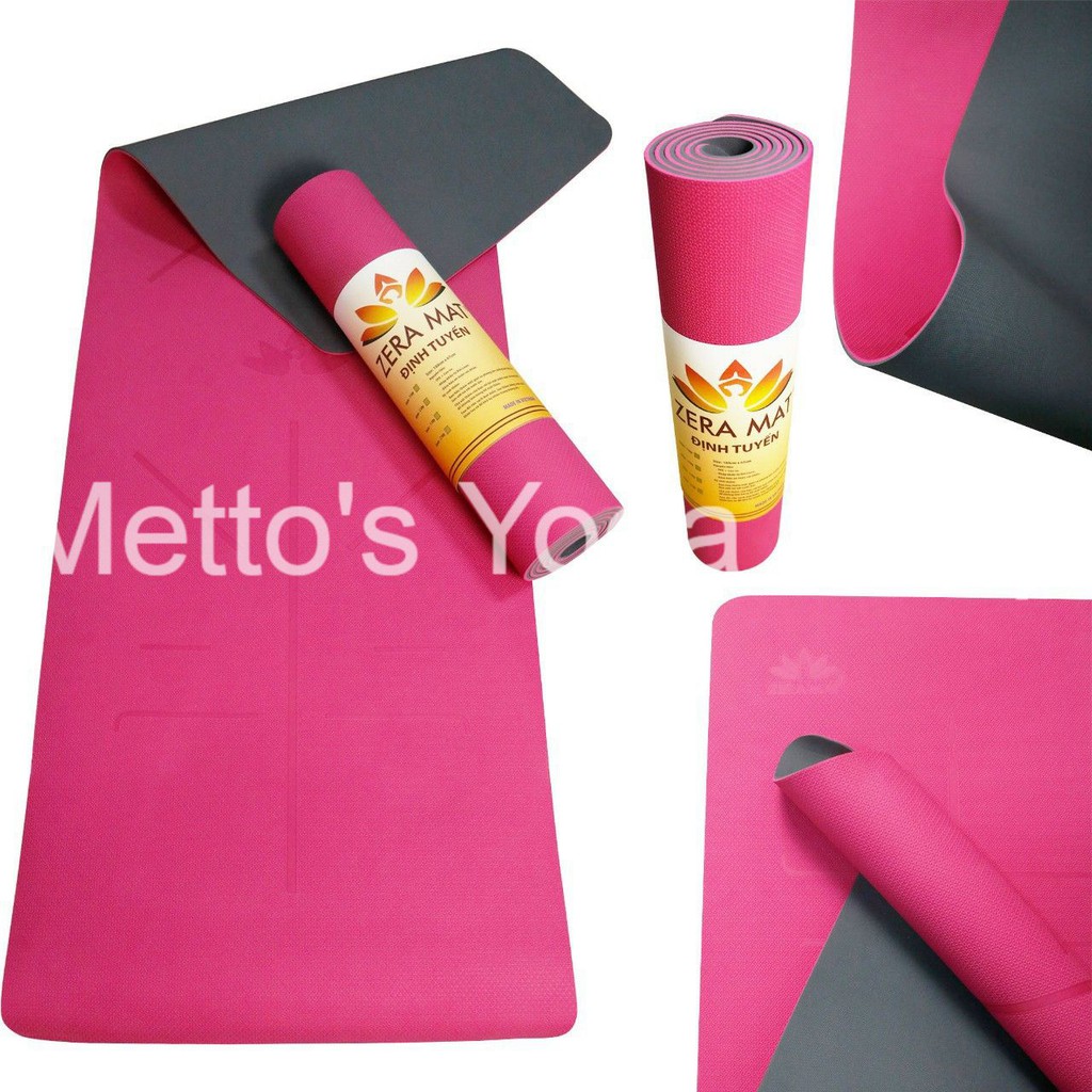 [MUA 1 TẶNG 1] THẢM YOGA ZERA MAT 2 LỚP 6MM TPE + DÂY TẬP YOGA |Hàng Việt Nam|Mettoyogashop|NEW SALE