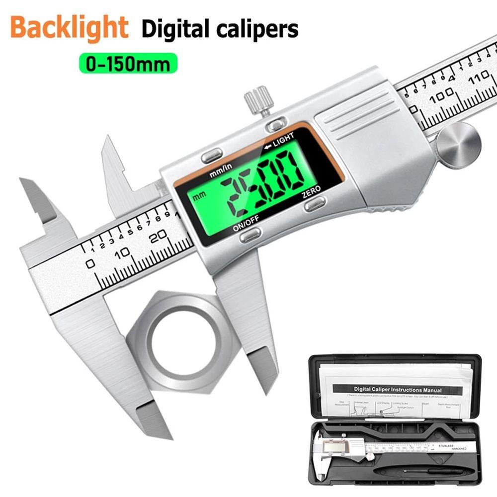 Thước Đo Điện Tử Chất Liệu Thép Không Gỉ Hiển Thị Màn Hình LCD