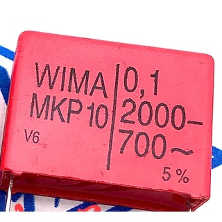 A17 tụ điện màu đỏ wima mkp10 2000v 104 2000v 0.1uf 100nf