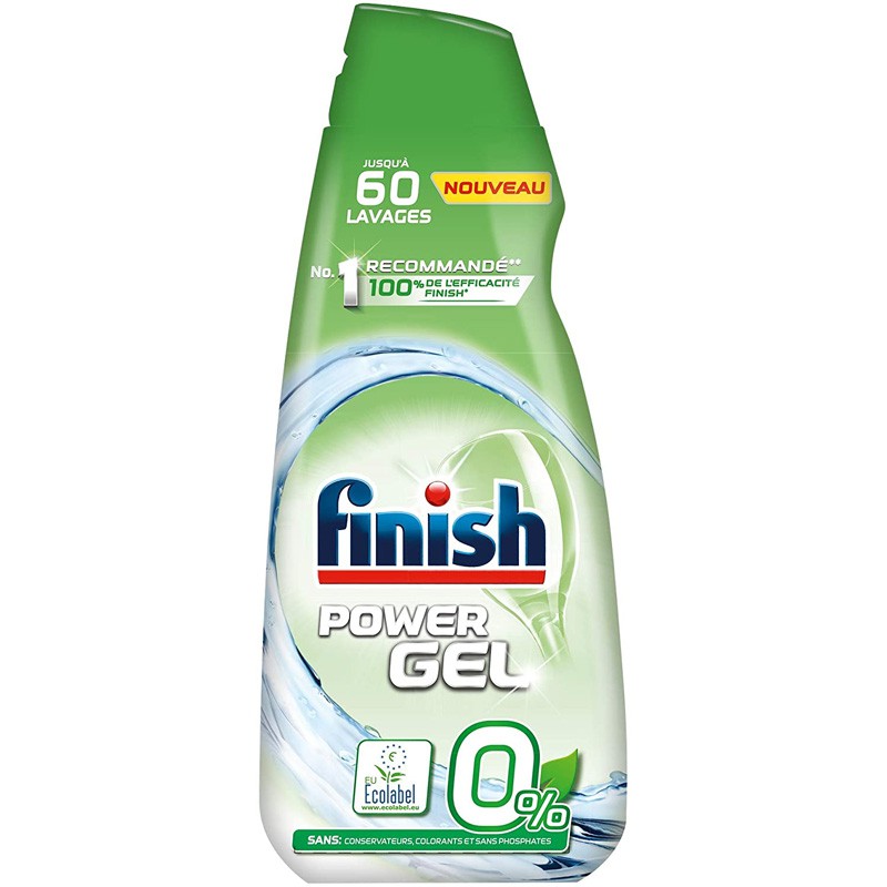 Gel rửa bát Finish Eco 0% 900ml