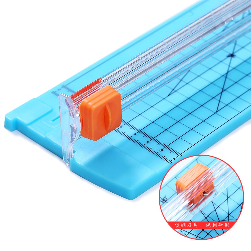 Dụng cụ cắt giấy A4 kèm 5 lưỡi dao cắt DIY tiện dụng