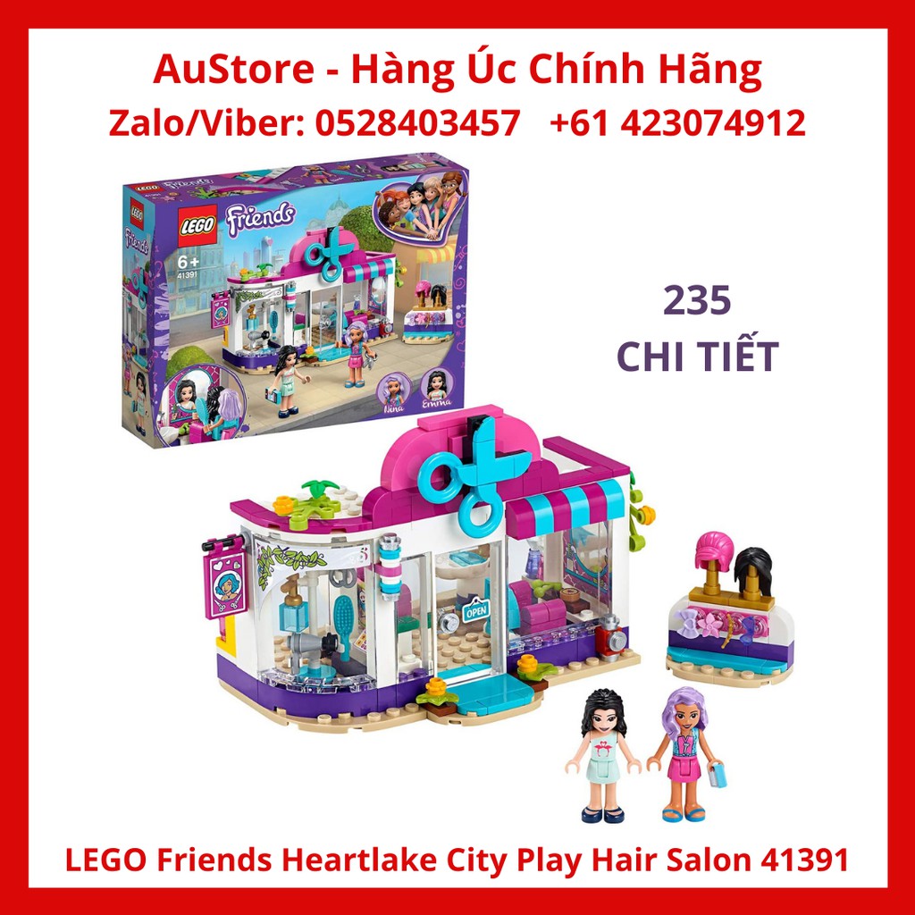 [LEGO CHÍNH HÃNG] 41391 - Cửa Tiệm Làm Tóc (LEGO Friends Heartlake City Play Hair Salon Fun Toy 41391) 235 Chi Tiết