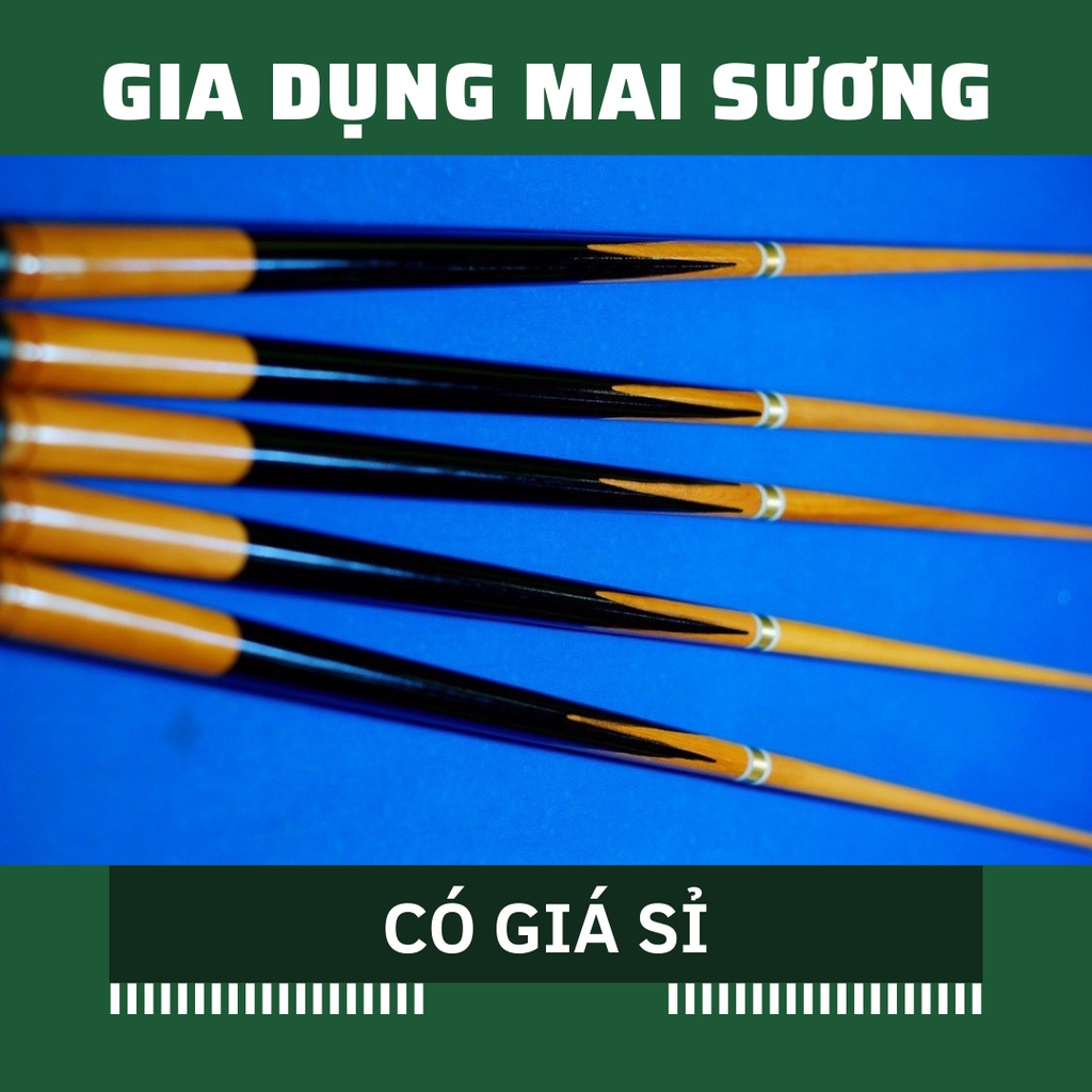 [Giá Sỉ] Cơ Bida Cơ Bi-A, Gậy Bida Gỗ Hương, Phíp Đồng 1 khúc