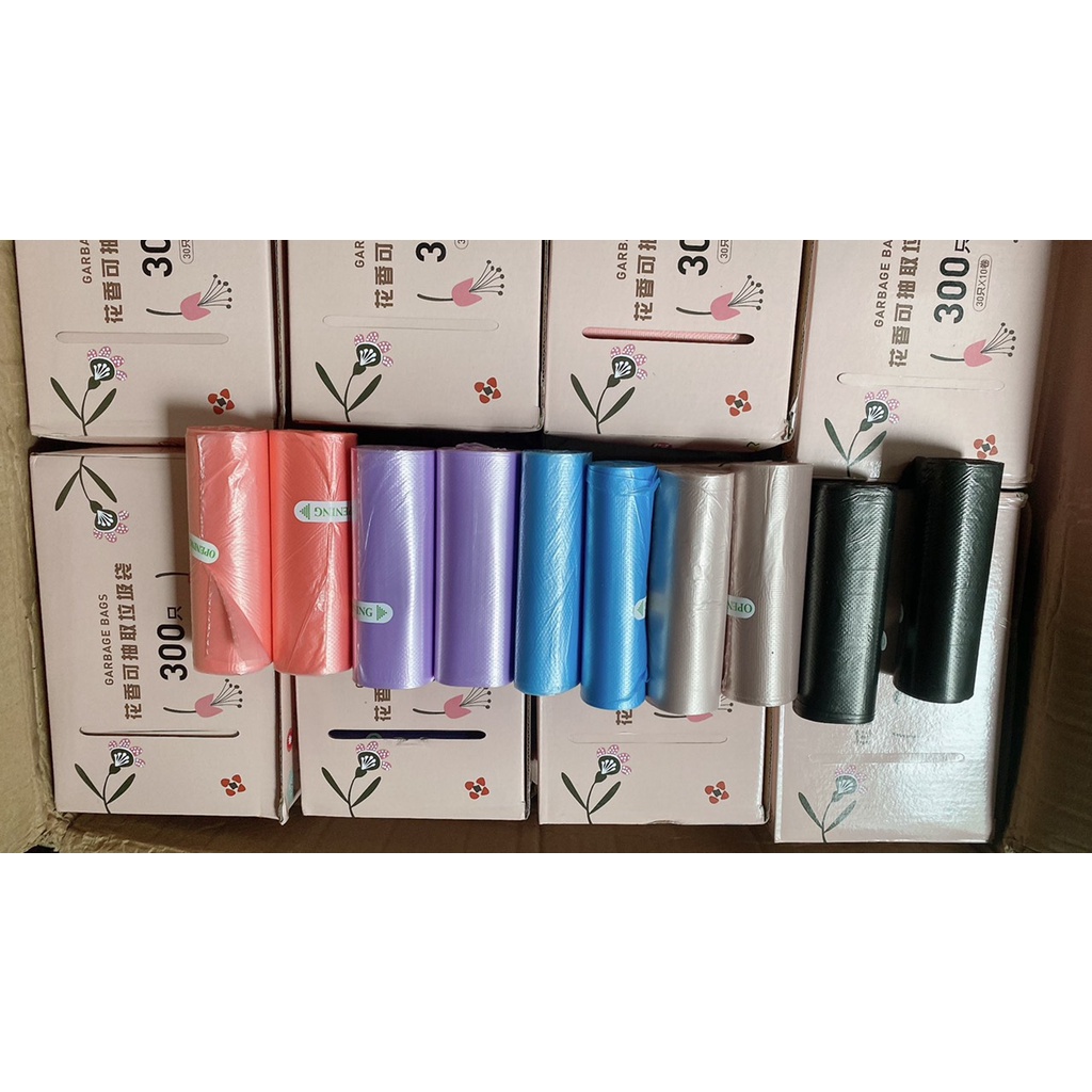 Hộp 300 Túi Đựng Rác Siêu Dai Tự Phân Hủy KT 45x50