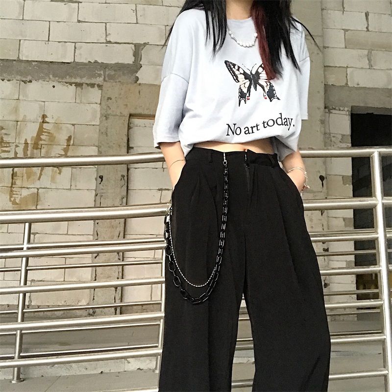 Chuỗi Quần 225030 Dây Xích Đeo Thắt Lưng Phong Cách Đường Phố Hàn Quốc Cá Tính