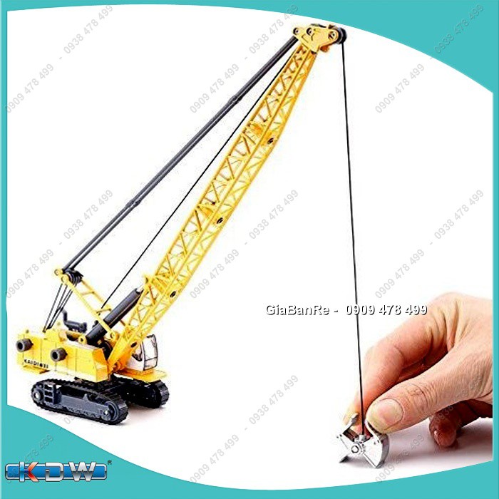 Mô Hình Kim Loại Xe Cẩu Múc Gầu Bánh Xích Tỉ Lệ 1/87 - Kdw - 9913