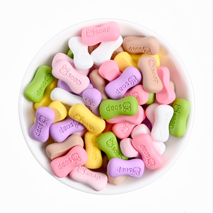 Charm bánh xà phòng xà bông Soap trang trí nhà búp bê, dán Jibbitz, DIY