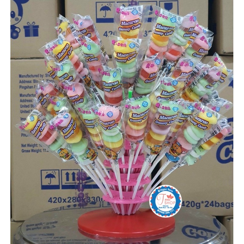 1 que kẹo dẻo Burger - Hongkong, ăn vặt ngon rẻ TaNo