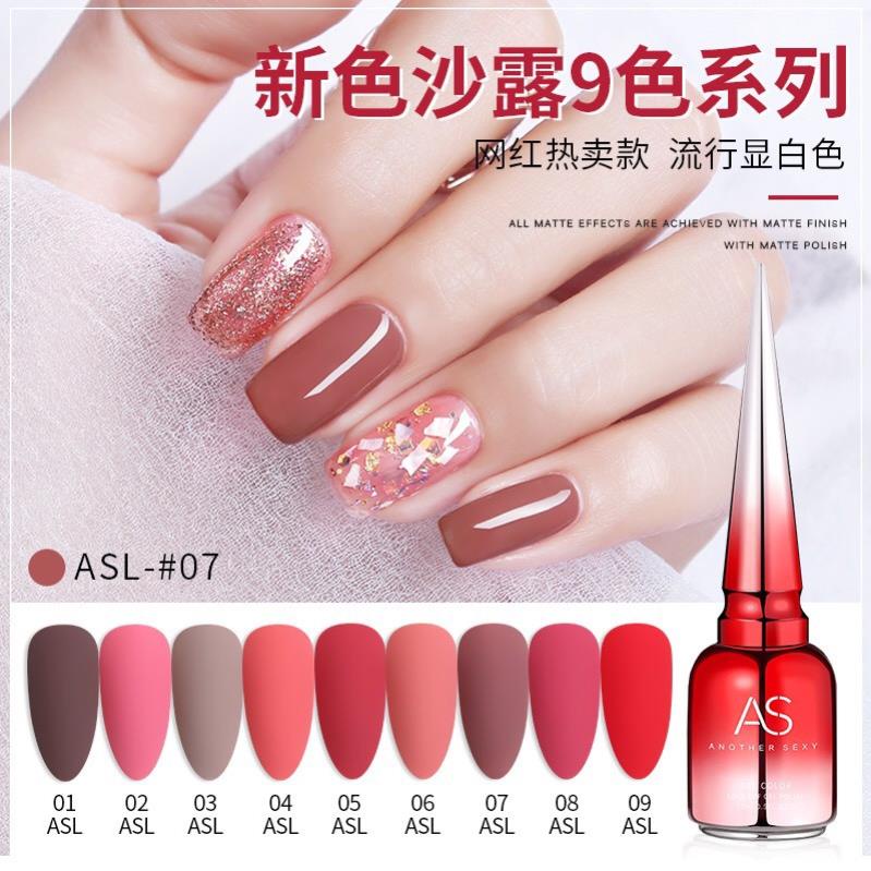Sơn Gel AS vỏ đỏ Mã ASL ( Cam Kết Chính Hãng - làm khô sơn gel bằng máy hơ uvled )