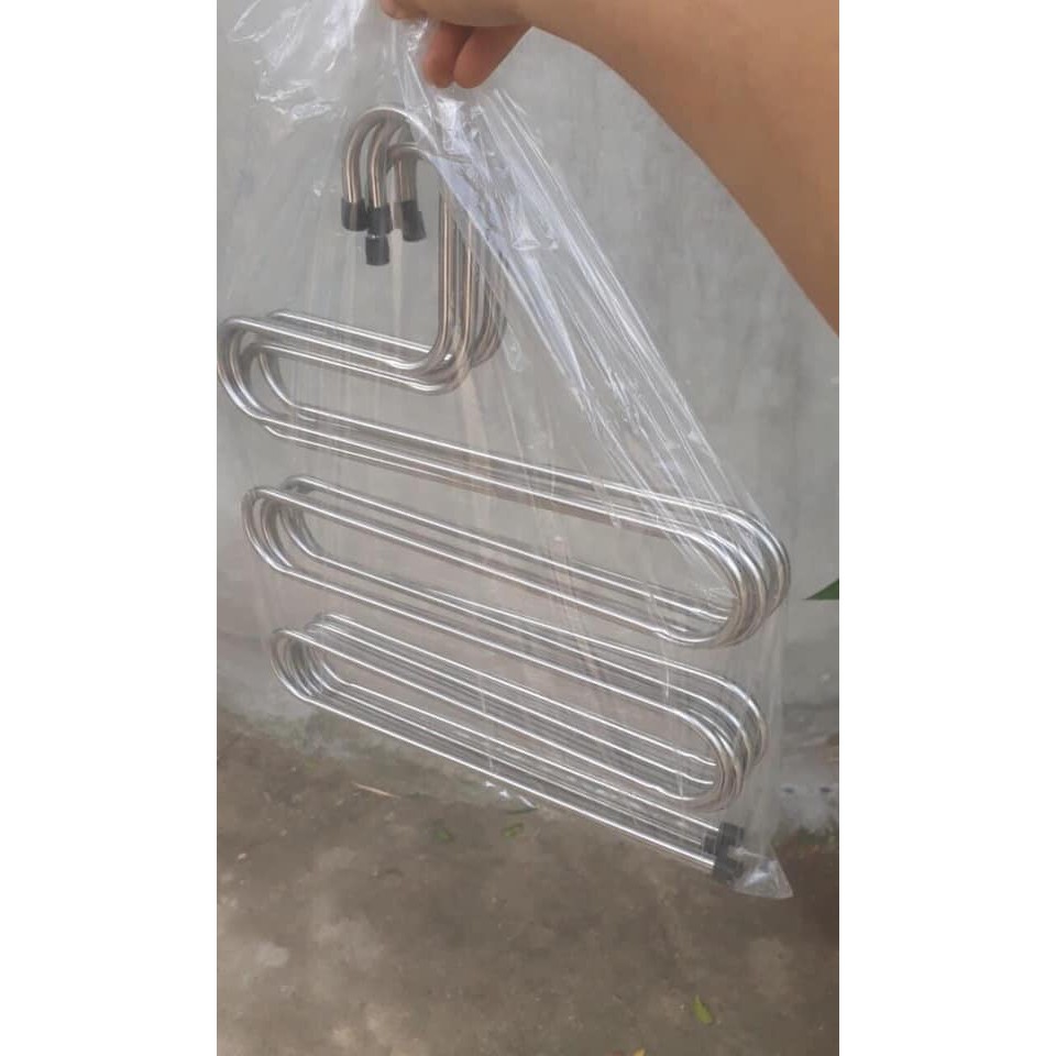 Móc Treo Quần Áo Nhiều Tầng Bằng Inox Đa Năng Tiện Dụng Móc treo khăn 5 tầng