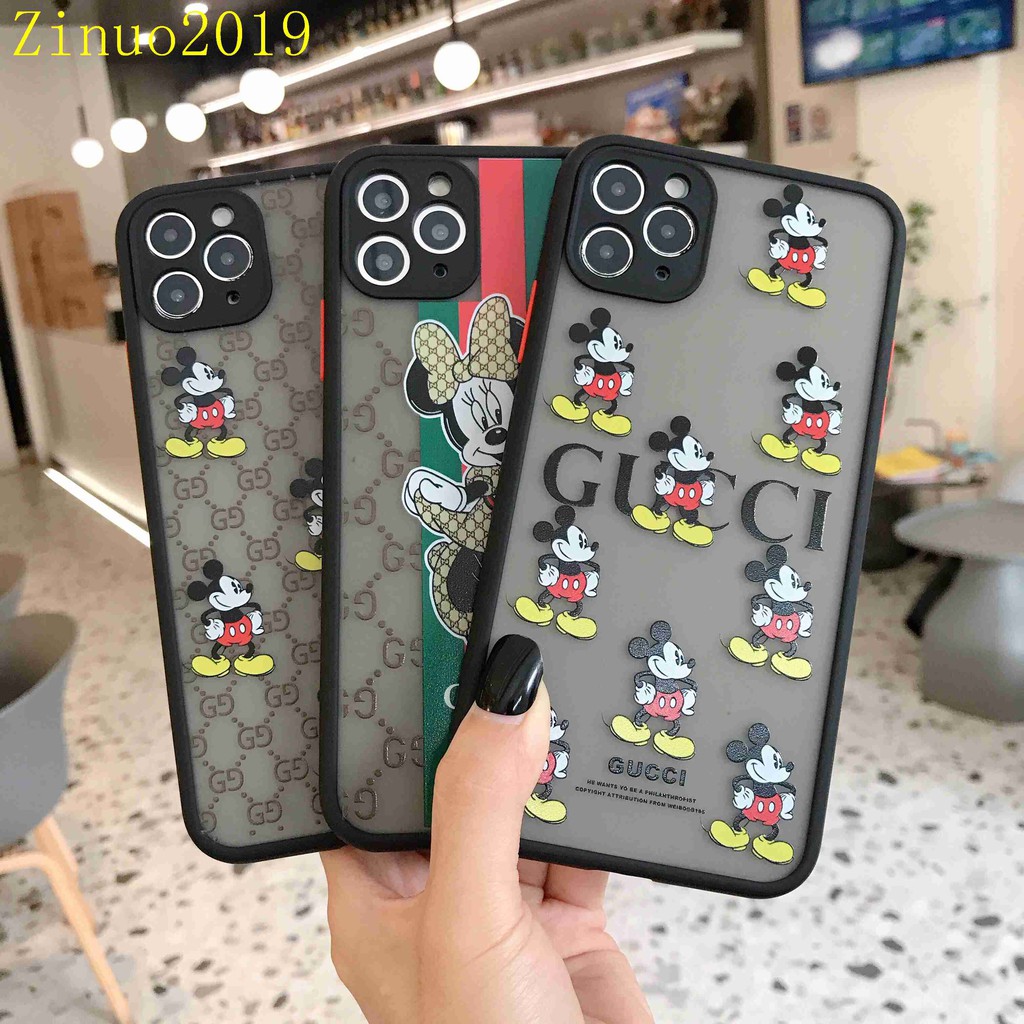 Ốp lưng iphone viền nhám Mickey Gucci 6/6s/6plus/6s/7/8/7plus/8plus/x/xs/xs max/11/11promax/12/12promax AB103