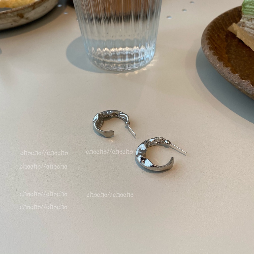 Bông Tai Hình Chữ C Phong Cách Harajuku Thời Trang