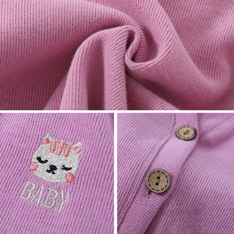 Áo khoác cardigan dệt kim thoải mái thời trang cho bé