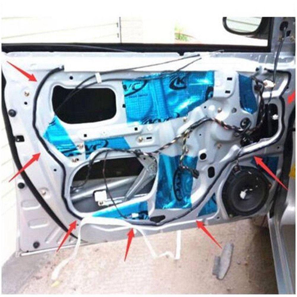WTTLE Cuộn Băng Keo Dán Viền Cửa Xe Hơi / Xe Tải Màu Đen Dài 4M