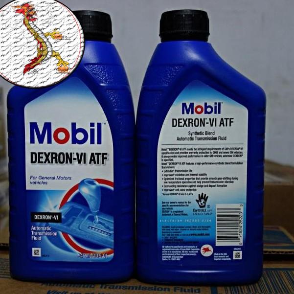 Dầu hộp số tự động cao cấp Mobil Dexron VI ATF 1L USA 946ml, Dầu hợp số Mobil dùng cho hộp só tự động