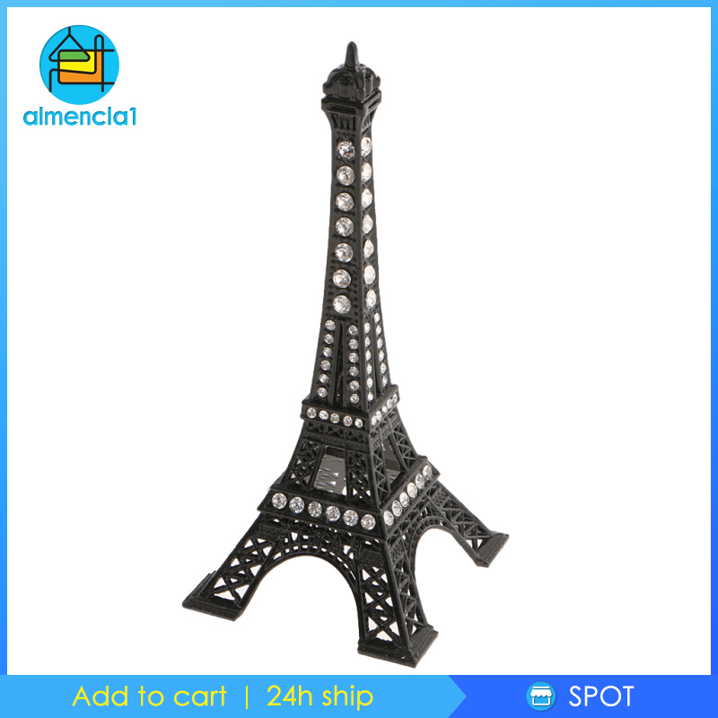 Mô Hình Tháp Eiffel Màu Hồng Chất Liệu Hợp Kim Theo Phong Cách Cổ Điển