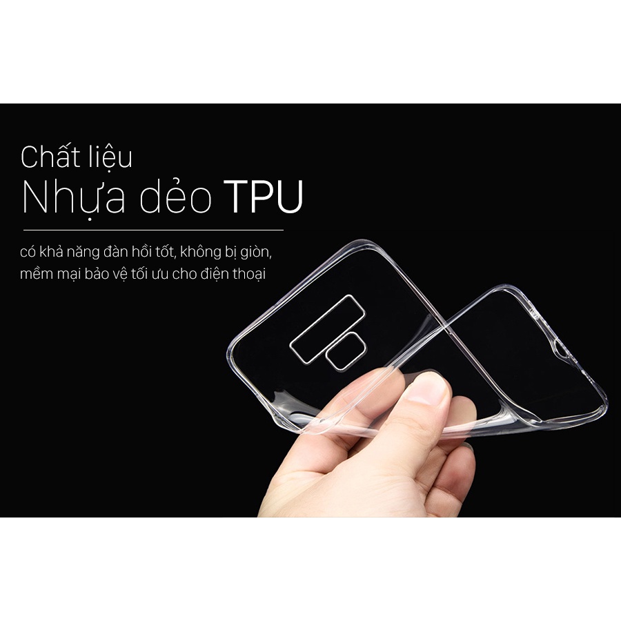 Ốp Samsung Galaxy Note 9 - Ốp Lưng Silicon Samsung Dẻo Trong Suốt