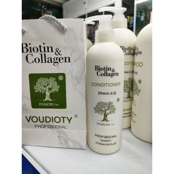 Lẻ dầu gội hoặc dầu xả phục hồi và kích thích mọc tóc Biotin &amp; Collagen 500ml - 1000ml