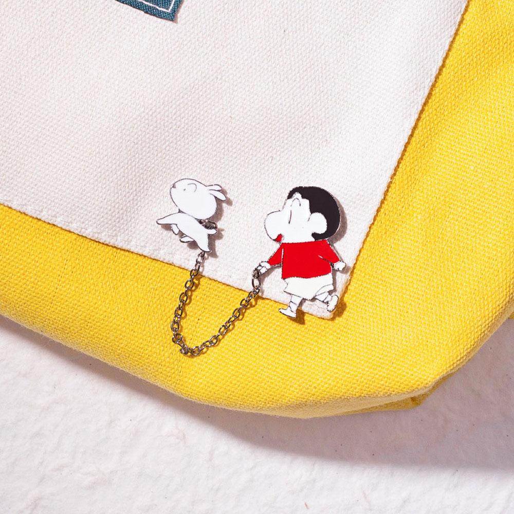 LILYES Ghim Cài Áo Hình Cậu Bé Bút Chì Shin-Chan Dễ Thương Thời Trang