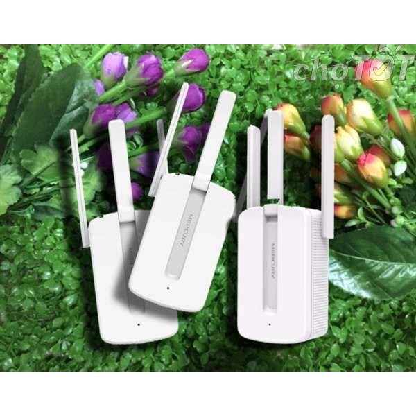 Bộ kích sóng Wifi Mercury Repeater MW310RE 3 Anten - Version 2017 (Trắng) | BigBuy360 - bigbuy360.vn