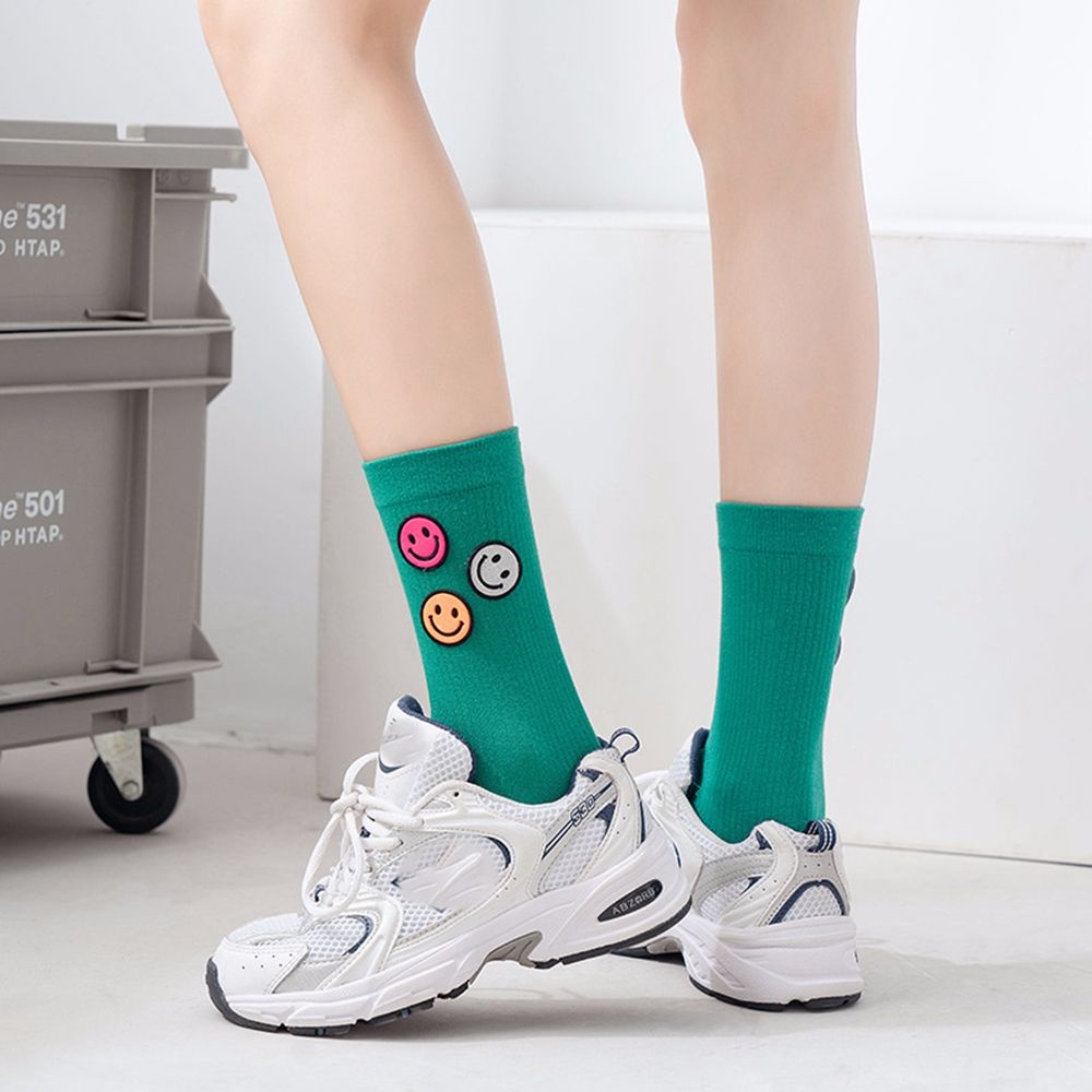 Đôi Vớ Cotton Mềm Thoáng Khí In Họa Tiết Hoạt Hình Dễ Thương Dành Cho Nữ