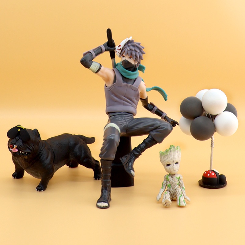 Set Mô Hình Cao Cấp Trang Trí  Xe Hơi, Bàn Làm Việc - Kakashi Naruto Onepiece