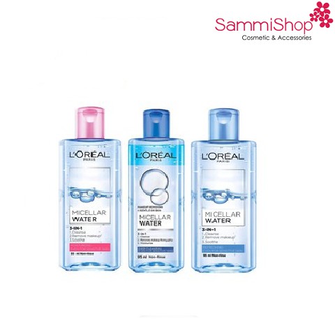 Nước tẩy trang cho mọi loại da L'Oreal Paris 3-in-1 Micellar Water 95ml | WebRaoVat - webraovat.net.vn