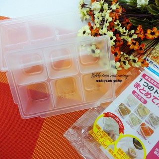 Set 2 khay trữ đồ ăn dặm Richell 15ml/25ml/50ml