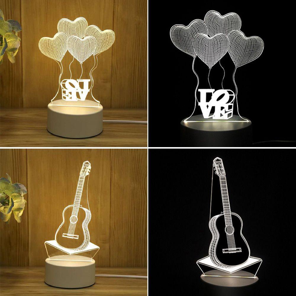 Đèn LED ngủ FASHYUNER WAPKTY hình lâu đài/ gấu sáng tạo trang trí bàn tiệc cưới/ valentine