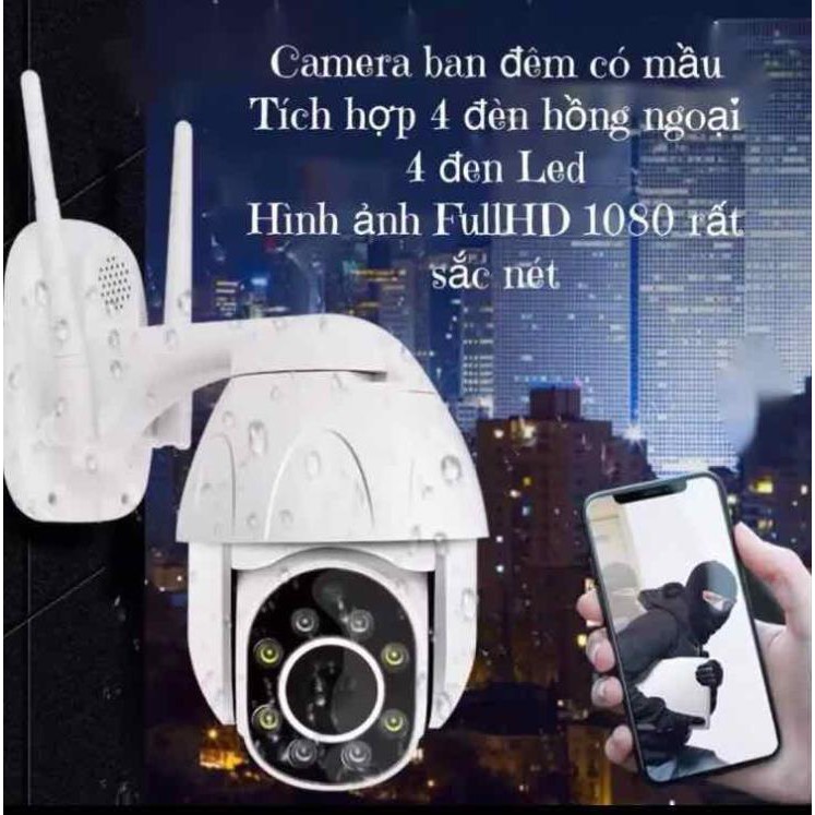 camera starlight có màu ban đêm CAMERA YOOSE IP ROBO GW-D08S 2.0 NGOÀI TRỜI