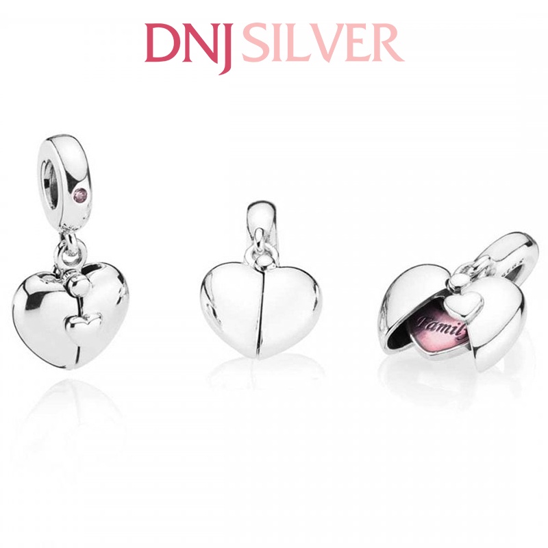 Charm bạc 925 cao cấp, hàng chuẩn bạc - Charm Family Locket thích hợp để mix vòng tay charm - DN295