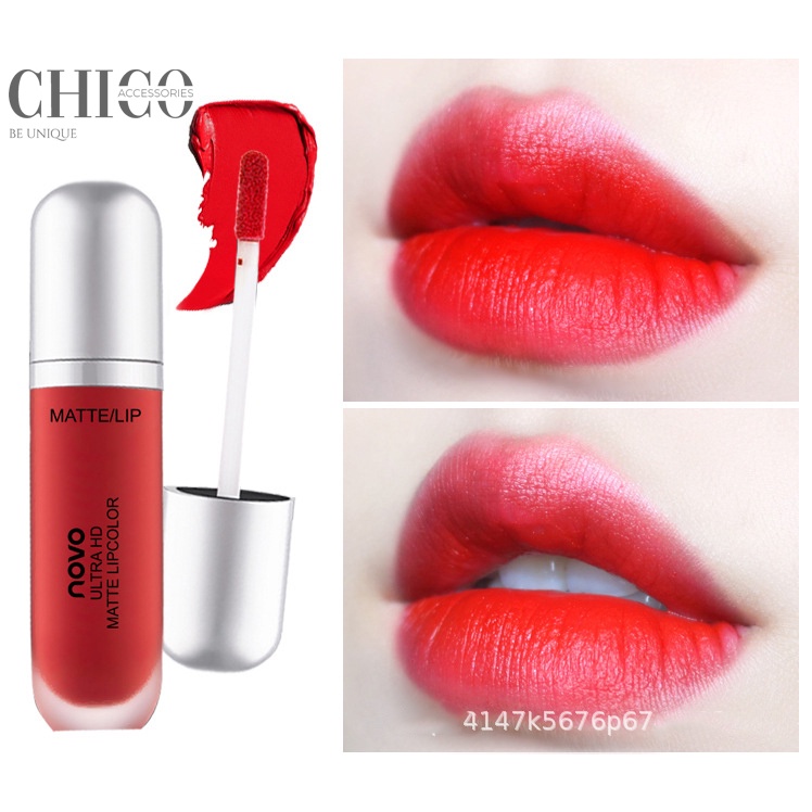 Son Kem Lì Nhung Novo Ultra HD Matte LipColor Chính Hãng Lâu Trôi Không Chì Không Khô Môi Hàng Nội Địa Trung Chico