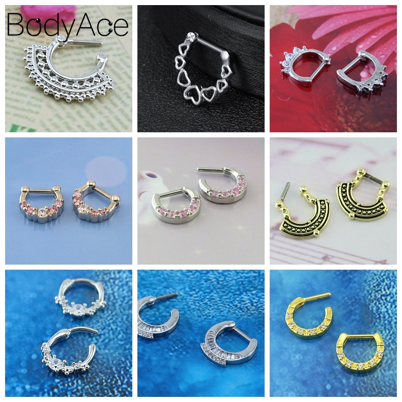 1 Khuyên Mũi 16G Hình Trái Tim Bằng Thép Không Gỉ
