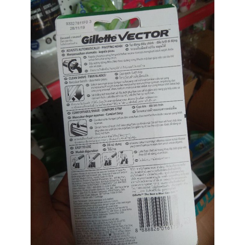 Dao cạo râu Gillette Vector cán 1 lưỡi