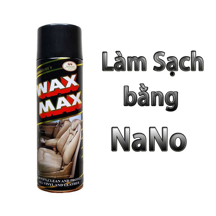 Bình Xịt Bóng Nội Thất Ô Tô 𝐅𝐑𝐄𝐄 𝐒𝐇𝐈𝐏  Bình Xịt Taplo -Ghế Da WAXMAX Hàng Chính Hãng !