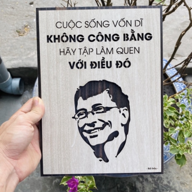 Tranh tạo động lực làm bằng Gỗ Handmade giúp bạn mạnh mẽ hơn LEVU-NT03