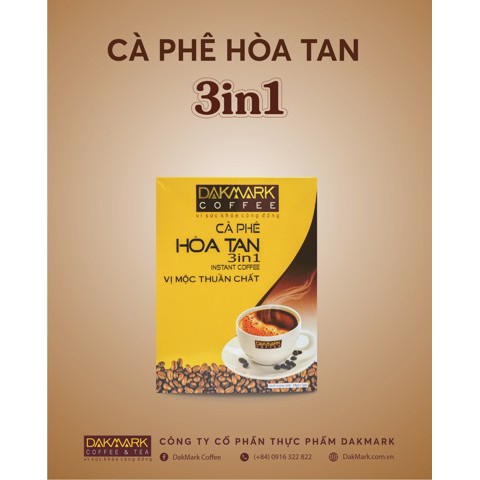 Cà phê Sữa Dakmark - Cà phê hòa tan 3in1