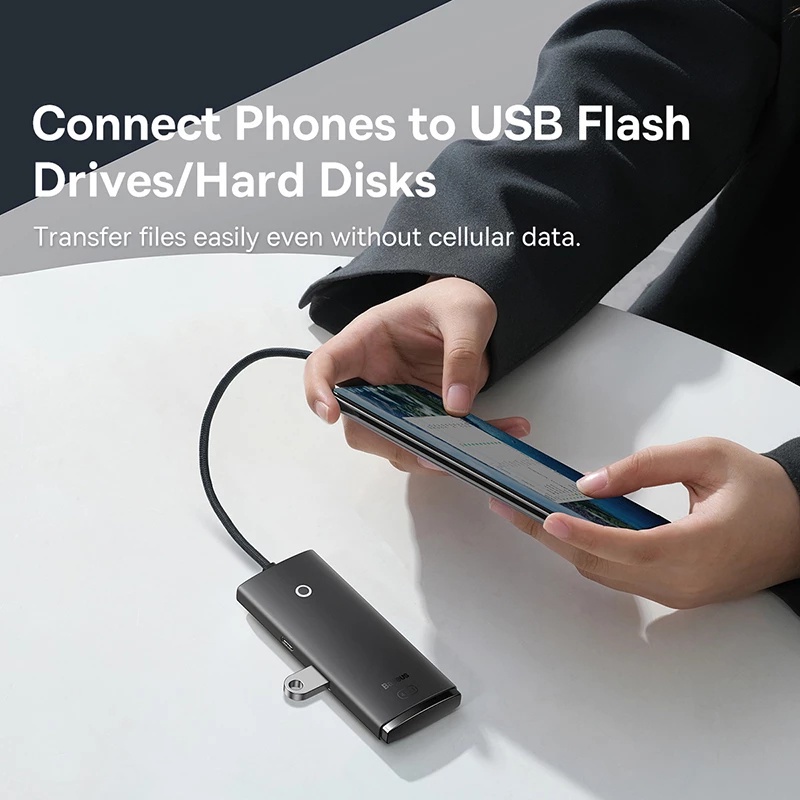 Bộ Chia Cổng USB 3.0 4 Trong 1 Baseus Cho MacBook Pro Air Huawei Mate 30