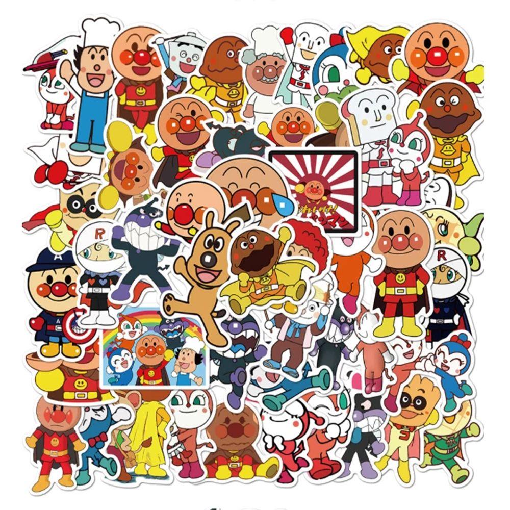 Sticker Anpanman Dễ Thương Dán Trang Trí Điện Thoại / Ván Trượt / Hành Lý