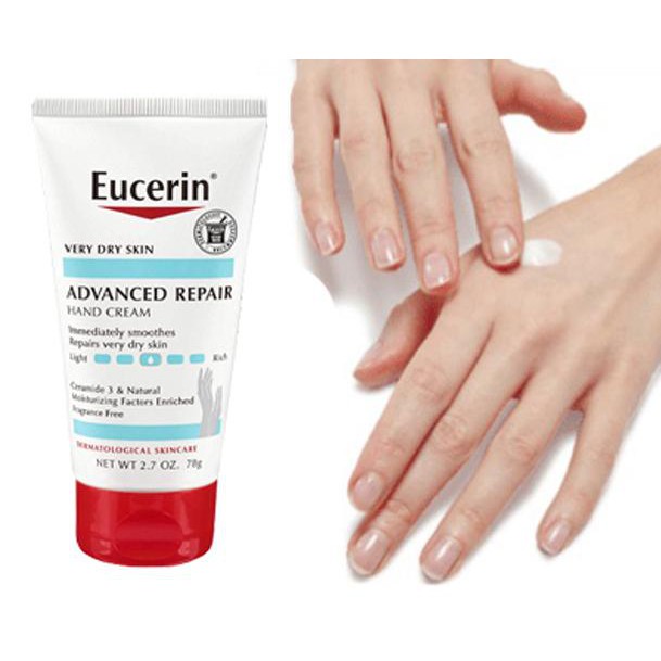KEM DƯỠNG DA TAY, DA CHÂN EUCERIN Advanced Repair Hand Cream 75ML  Bill Mỹ