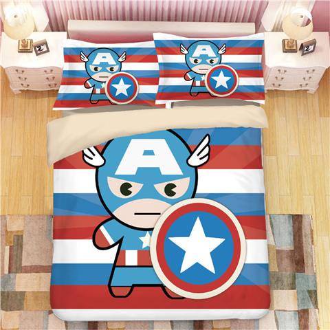 Bộ Ga Giường 3 Trong 1 Họa Tiết Siêu Anh Hùng Marvel