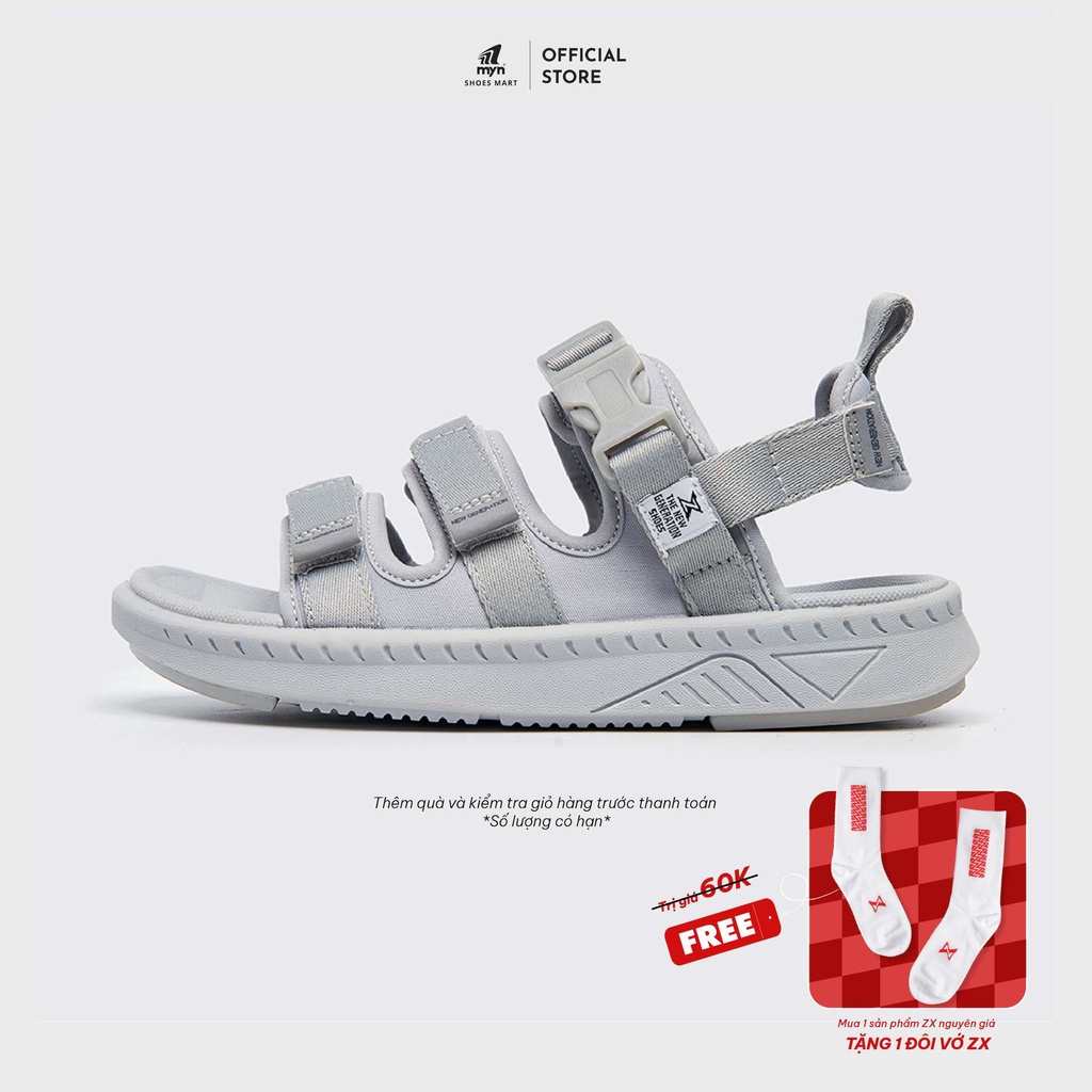 Giày Sandal ZX The Bubble T ZX 3715 ALL GREY đế EVA công nghệ phylon 3 lớp chống trơn và xẹp lún